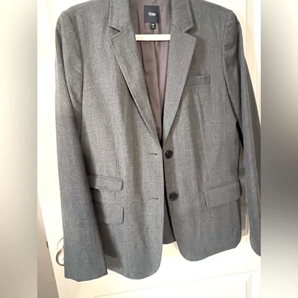 Gap Charcoal Wool Blend Blazer